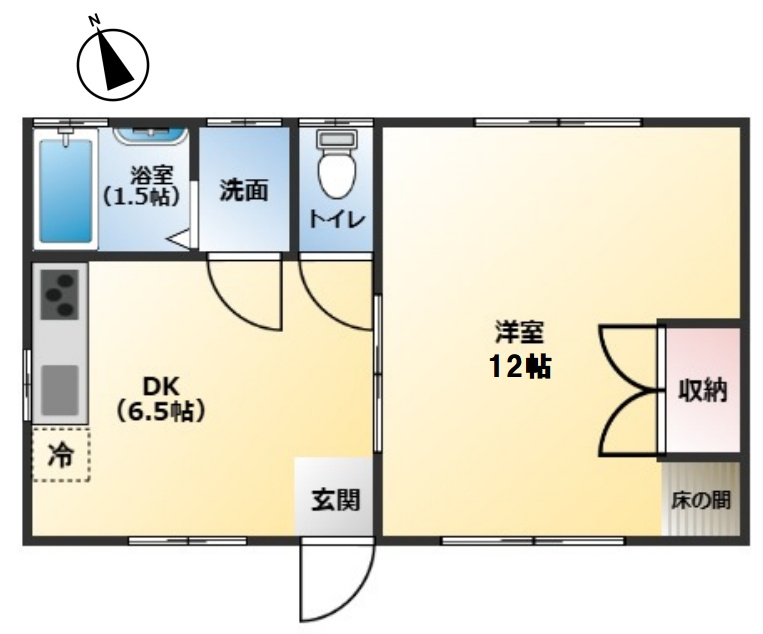 長生郡一宮町船頭給　平屋中古戸建の間取り|図面と現況に相違がある場合、現況を優先致します。