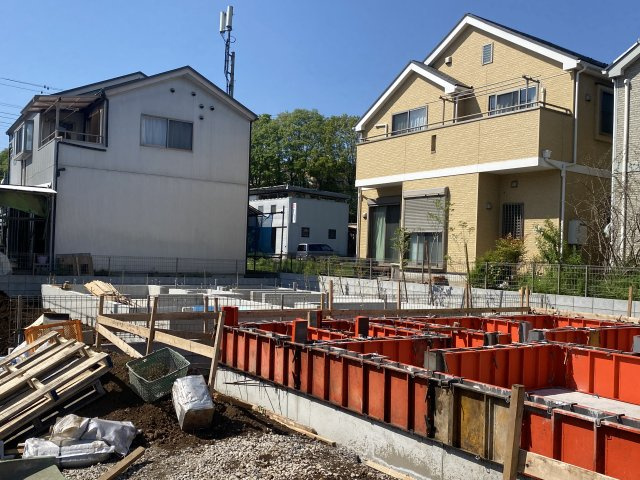 祝　成約　八王子市　宮下町　新築戸建て　５期の外観|～仲介手数料無料☆八王子ひなた不動産～八王子市宮下町　新築戸建て
