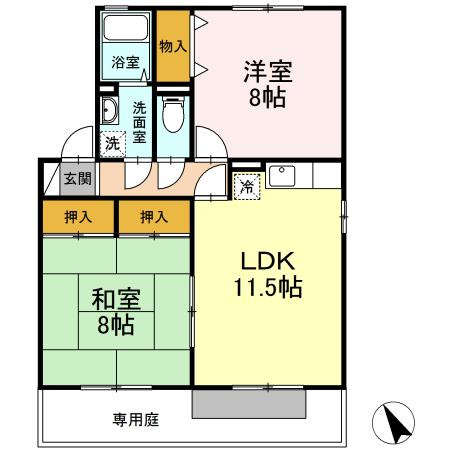 セジュールフレアC棟の間取り