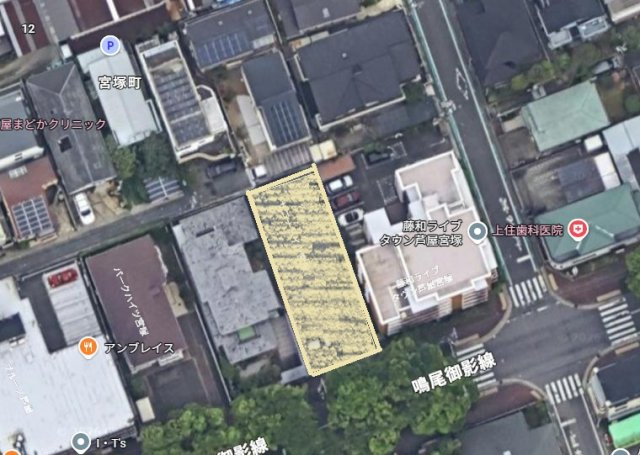 芦屋市宮塚町　売土地の地図