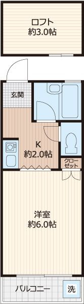 クレセントハイツ本町２ｐａｒｔ２の間取り