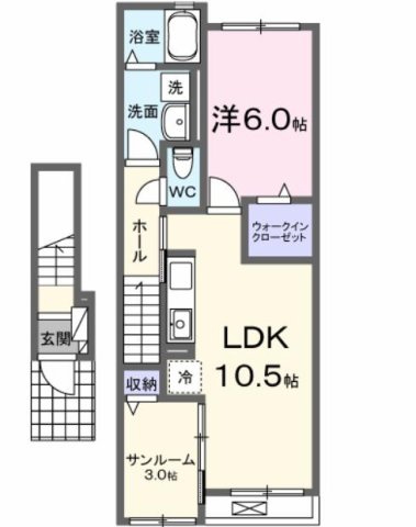 【間取り】 | コーポサンシャイン　Ⅰ