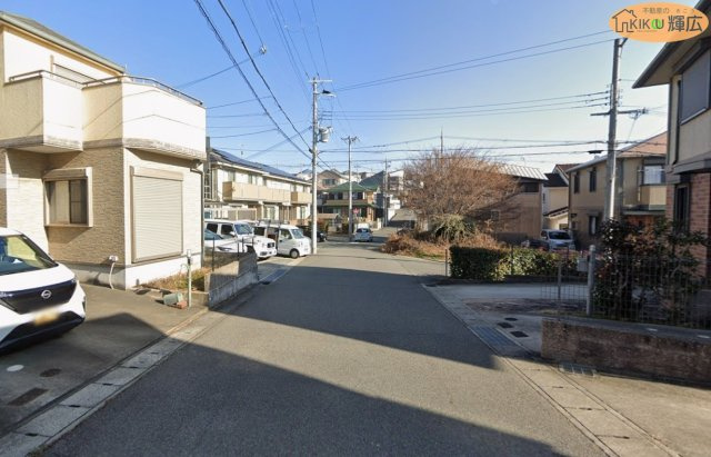 神戸市西区白水1丁目　土地の前面道路含む現地写真