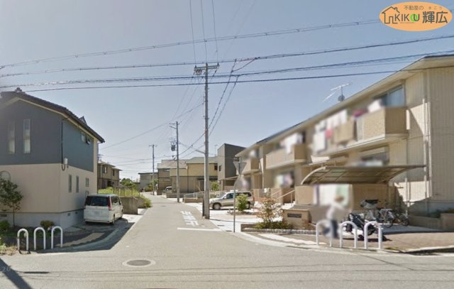 神戸市西区白水1丁目　土地の前面道路含む現地写真