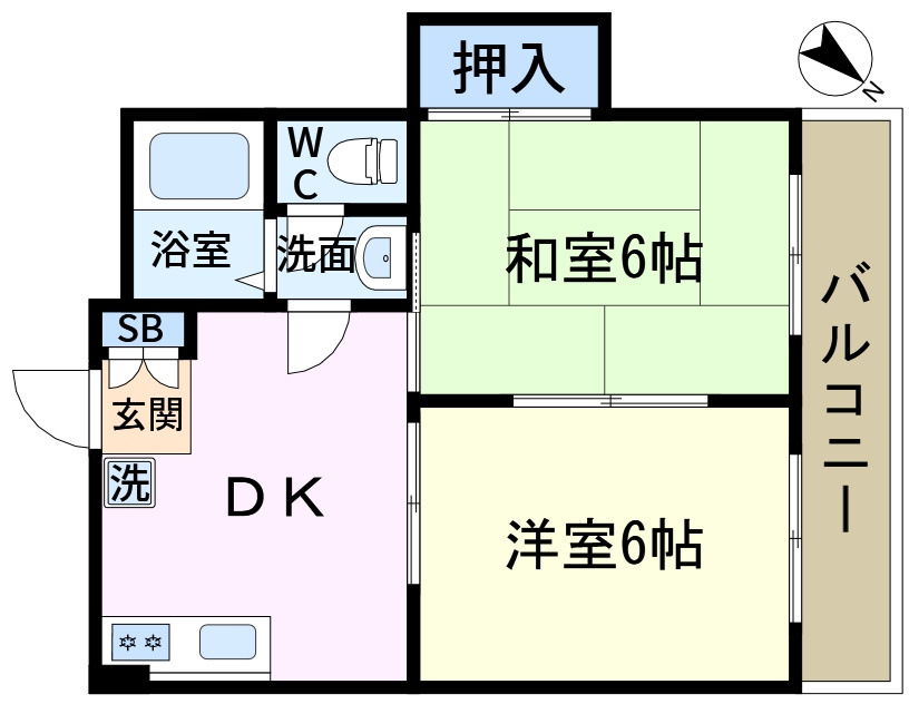 エミール三田の間取り