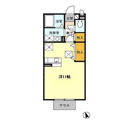 セジュール柳川Ⅱの間取り