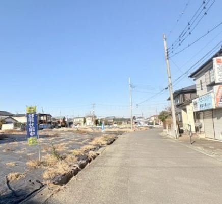 【土地】比企郡川島町吹塚売地 B区画の前面道路含む現地写真