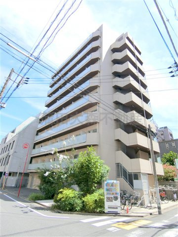 クレイシア蒲田の外観|2011年12月築　RC鉄筋コンクリート造地上10階建て1K～2DK総戸数55戸インターネット無料の分譲賃貸マンション　JR京浜東北線蒲田駅徒歩圏内の東京都大田区西蒲田7丁目　東急池上線蓮沼駅近