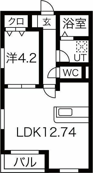 GCDヴィラ荒子の間取り