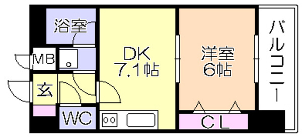 ライオンズマンション久留米駅東の間取り