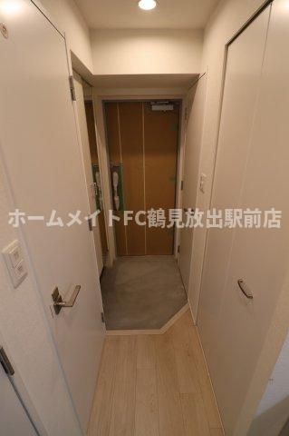 大阪市鶴見区放出東３丁目の賃貸マンションの玄関