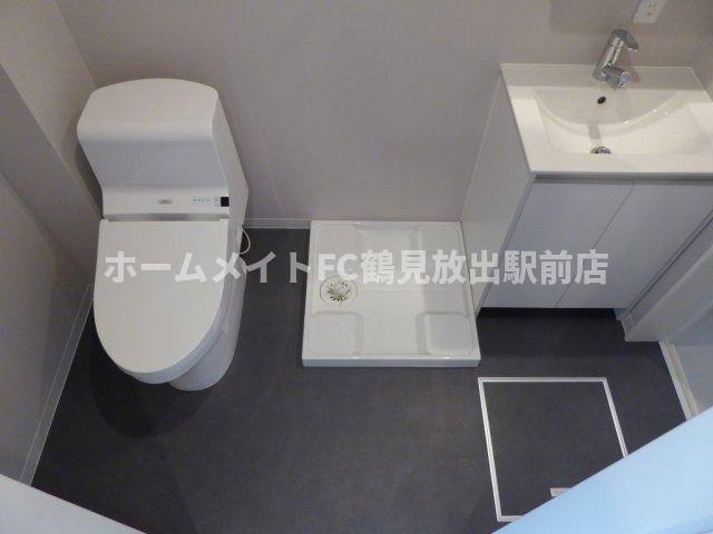 東大阪市森河内西２丁目のアパートの洗面所