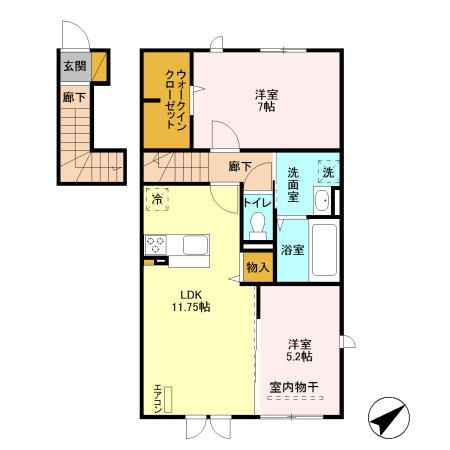 フィオーレ Ⅱの間取り