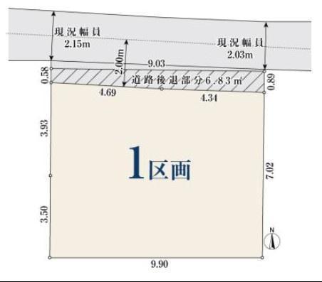 世田谷区太子堂3丁目　建築条件無し売地の区画図|区画図

現地ご見学希望・資料請求などお気軽にお問い合わせ下さい！
03-5990-5201