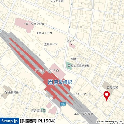 【地図】 | ソシエ長崎第二 | 　　　