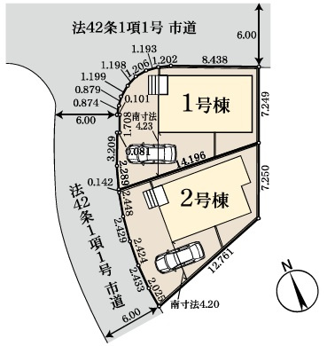 船橋市小室町の区画図