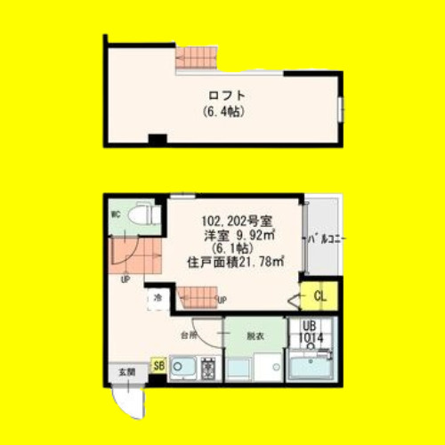 カンファ-フォレスト　名古屋市賃貸　仲介手数料無料の間取り