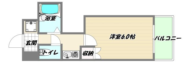 大阪市東淀川区下新庄４丁目の賃貸マンションの間取り