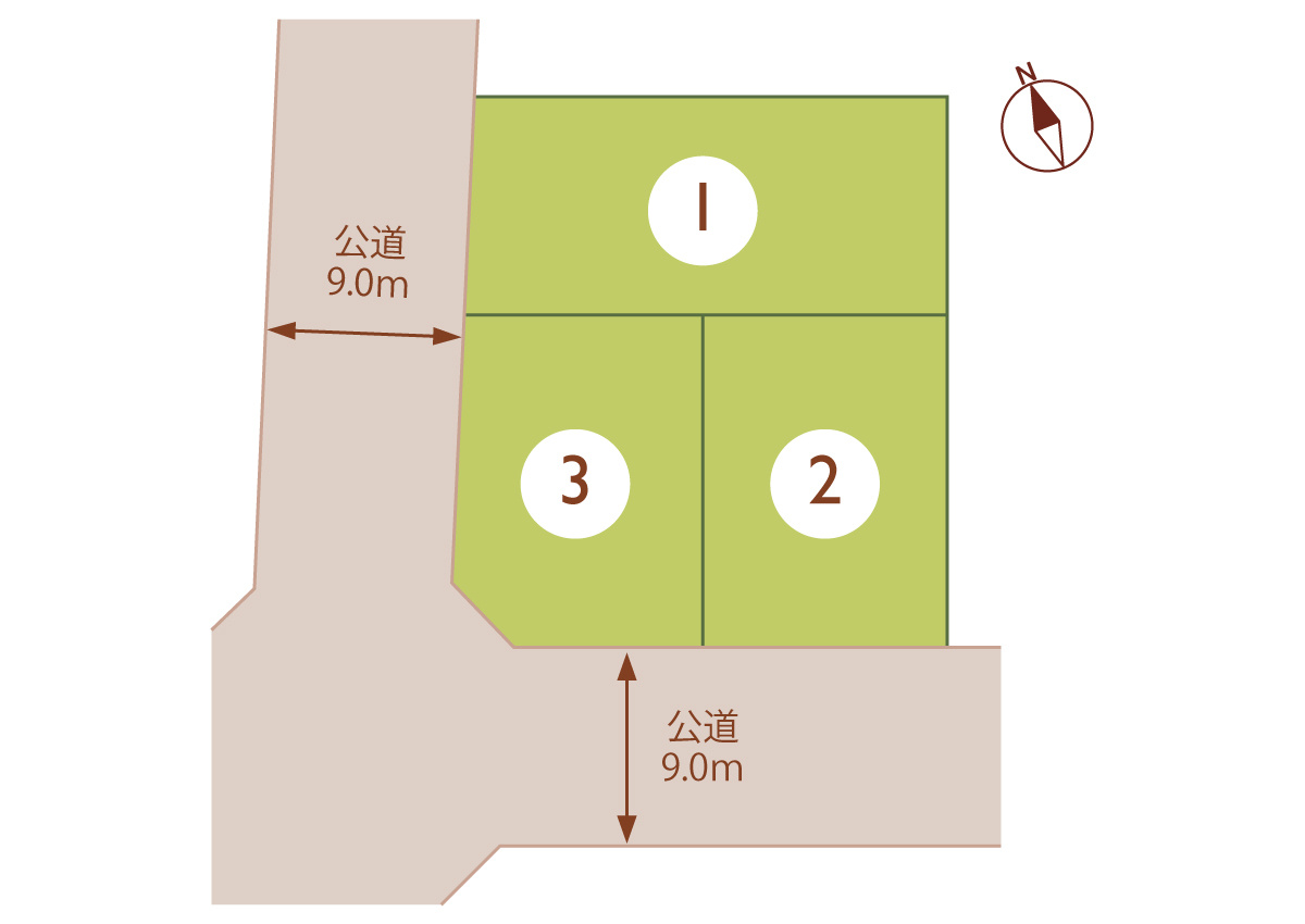【上柴町東２丁目　全体区画図】