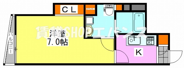 【間取り】 | メゾン・ドゥ・アッシュ習志野