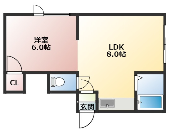 【間取り】 | キラメック白石3号館 | 間取りです