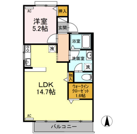 【間取り】 | メゾン天野　Ａ棟