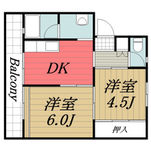 【間取り】 | ビレッジハウス検見川　10号棟