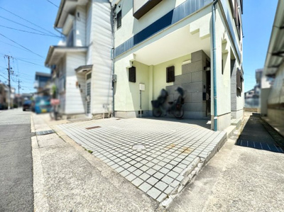 【駐車場】 | 山科区西野楳本町　中古戸建 | 【駐車場】駐車1台可能。1BOX駐車可能です。