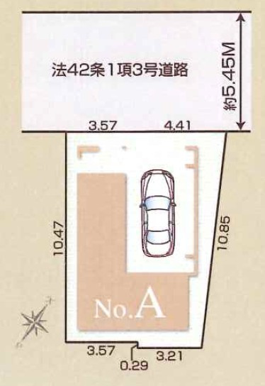 板橋区幸町　　新築戸建の区画図|区画図