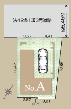 板橋区幸町　新築戸建の区画図|区画図