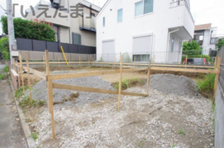 【外観】 | 【仲介手数料無料！！】調布市多摩川3丁目　新築戸建て（全1棟）　5680万円 | 令和8年6月5日撮影　建築中