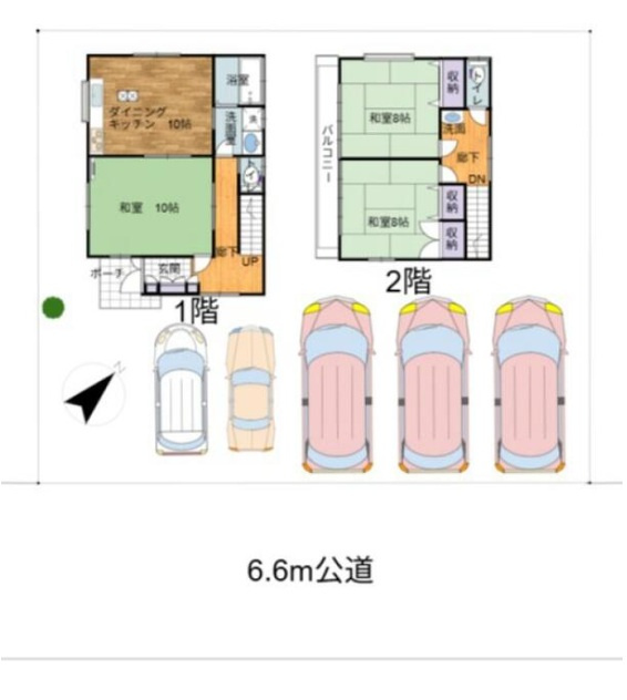【中古戸建】行田市駒形2丁目の間取り|■間取り図｜敷地面積：327.27㎡（約98.99坪）建物面積：93.56㎡（約28.3坪）