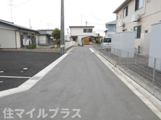 【前面道路含む現地写真】 | 郡山市大槻町針生金畑新築一戸建て3棟