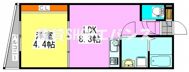 【間取り】 | メゾン・ドゥ・アッシュ習志野
