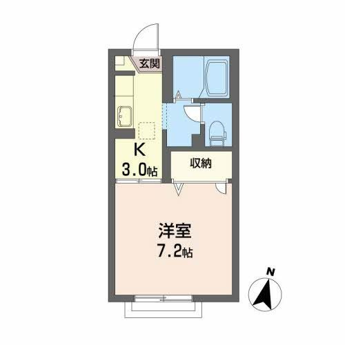 アヴニール北仙北の間取り