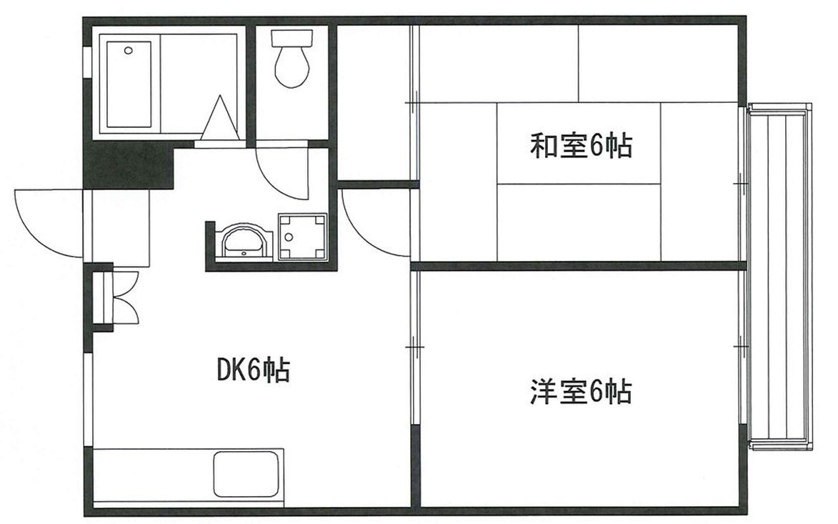 サンライフ悠A棟の間取り