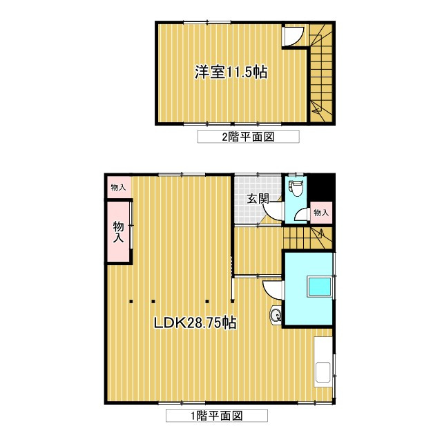 木野西通7丁目借家（5-44）の間取り