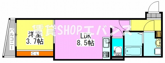 【間取り】 | メゾン・ドゥ・アッシュ習志野
