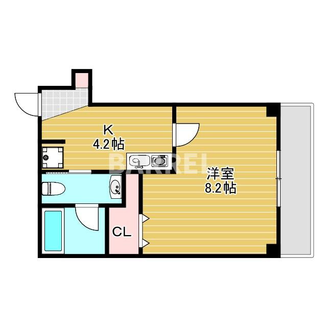 A－One Court OWADAの間取り