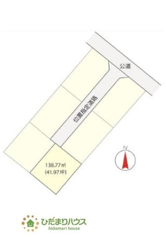 【土地図】 | 水戸市笠原町　売地　41坪 | 県庁まで徒歩圏内の距離にございます。