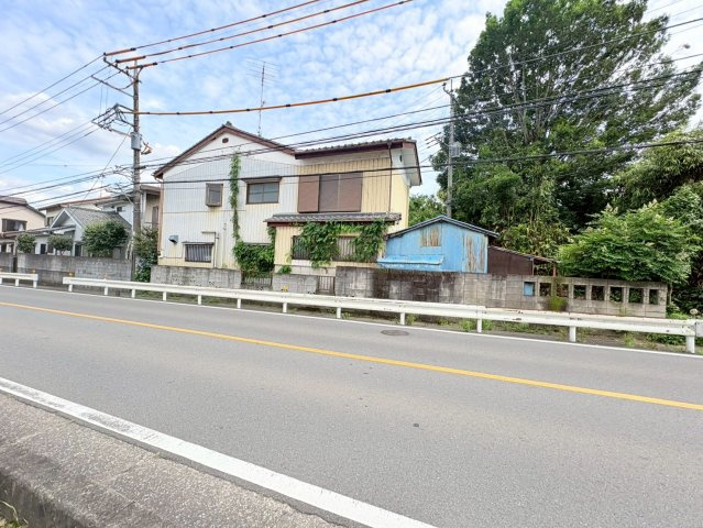 川越市笠幡　建築条件なし売地　JR川越線『笠幡駅』徒歩5分　【霞ヶ関西小学区】の前面道路含む現地写真