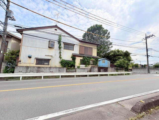 川越市笠幡　建築条件なし売地　JR川越線『笠幡駅』徒歩5分　【霞ヶ関西小学区】の前面道路含む現地写真