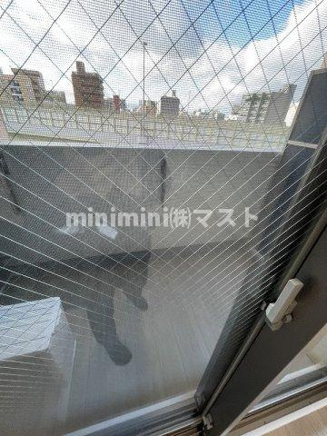 プレサンスOSAKA　DOMECITYクロスティのバルコニー