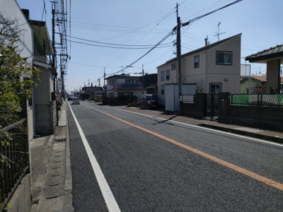 【前面道路含む現地写真】 | 東金市田間　古家付き土地