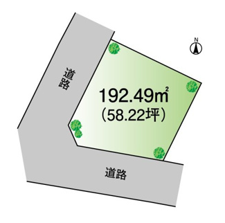 【土地図】 | 木更津市千束台　土地　木更津駅 | 開放感のある角地！陽当たり、通風良好です♪