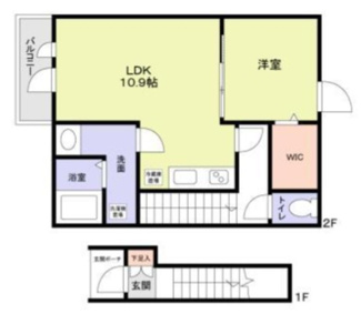 【間取り】 | サンハイム上野毛 | 間取りです。