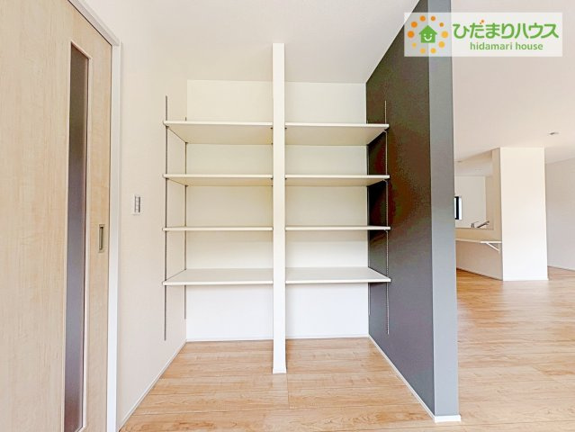 日立市田尻町6期　新築戸建　1号棟の収納|ちょこっとした収納があることで、消耗品のストックをするのにも便利です☆