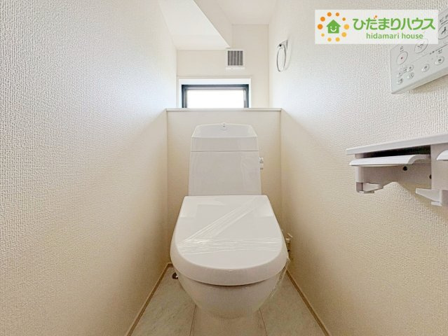 日立市田尻町6期　新築戸建　1号棟のトイレ|トイレは1F、2F共に完備！取り合いになることがありませんね(^^)/