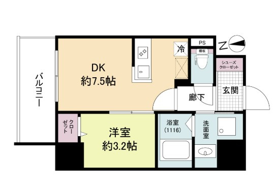 ブランシエスタ都島通の間取り