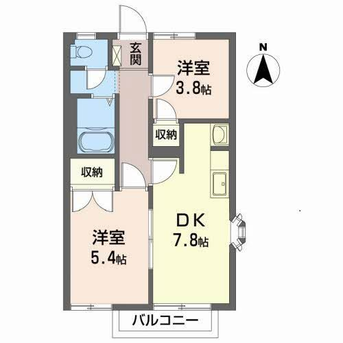 フレグランス菜恵 Ｃの間取り